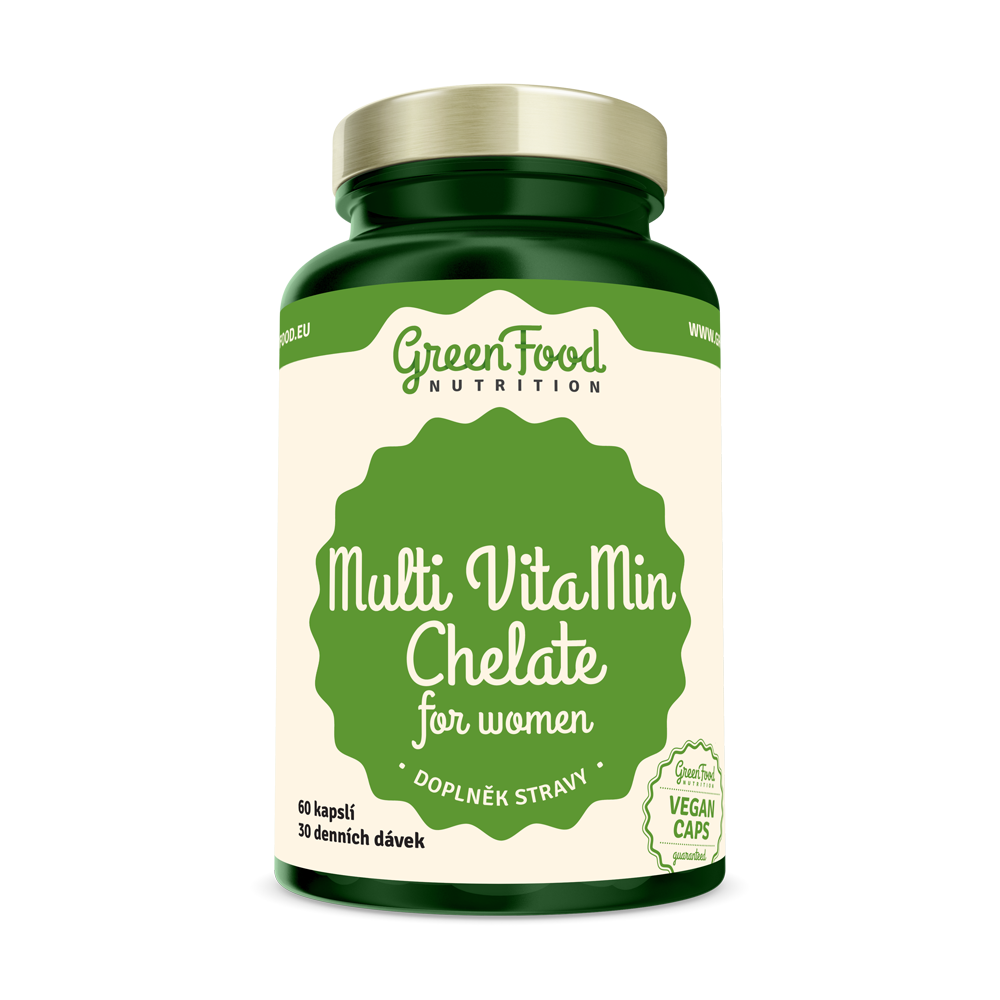 Obrázok GreenFood Multi VitaMin Chelát pre ženy 60 kapsúl