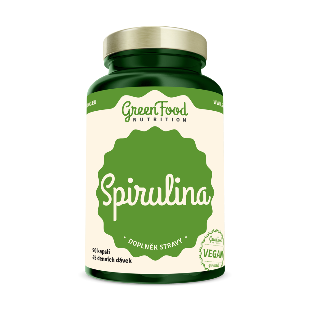 Obrázok GreenFood Spirulina 90 kapsúl