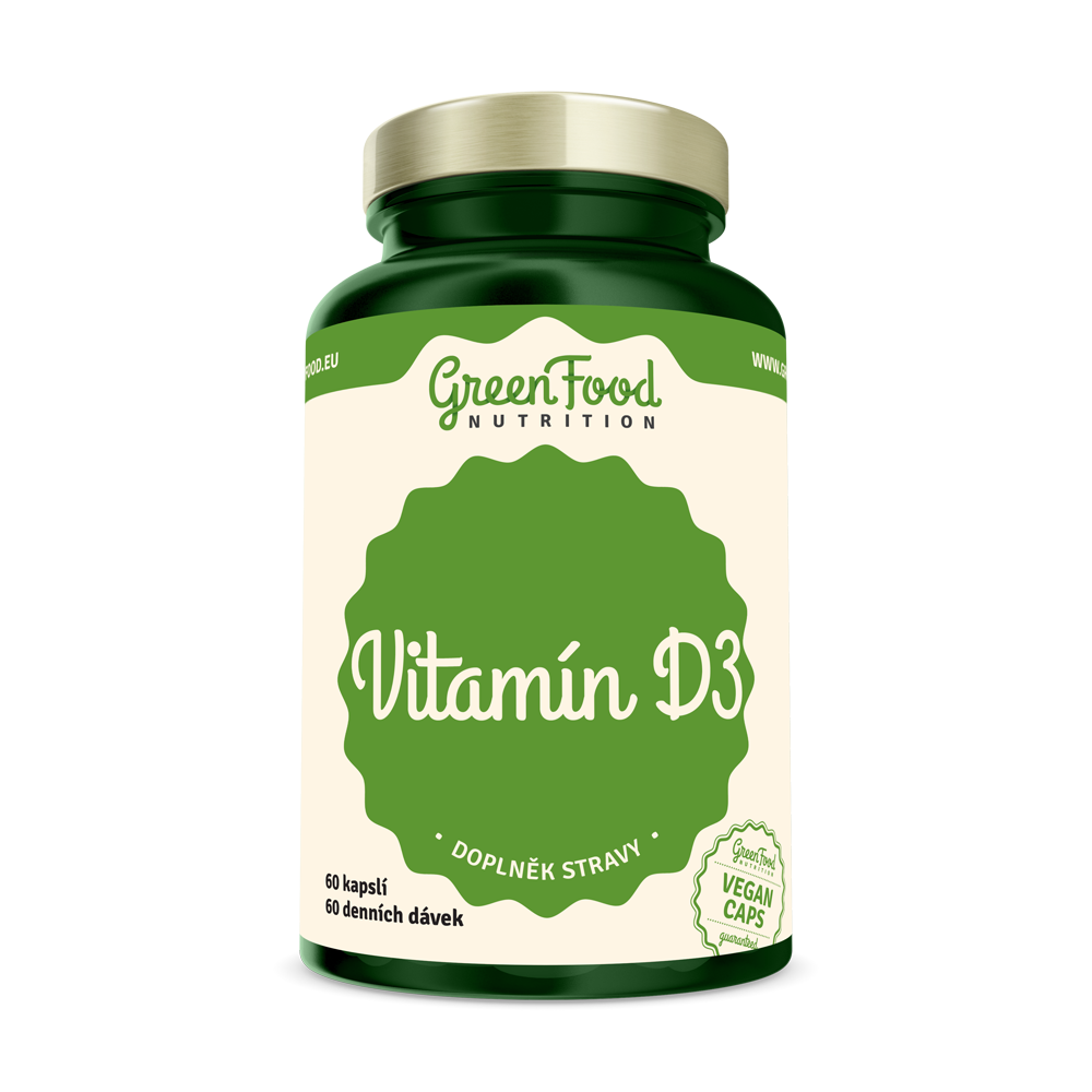 Obrázok GreenFood Vitamín D3 60 kapsúl