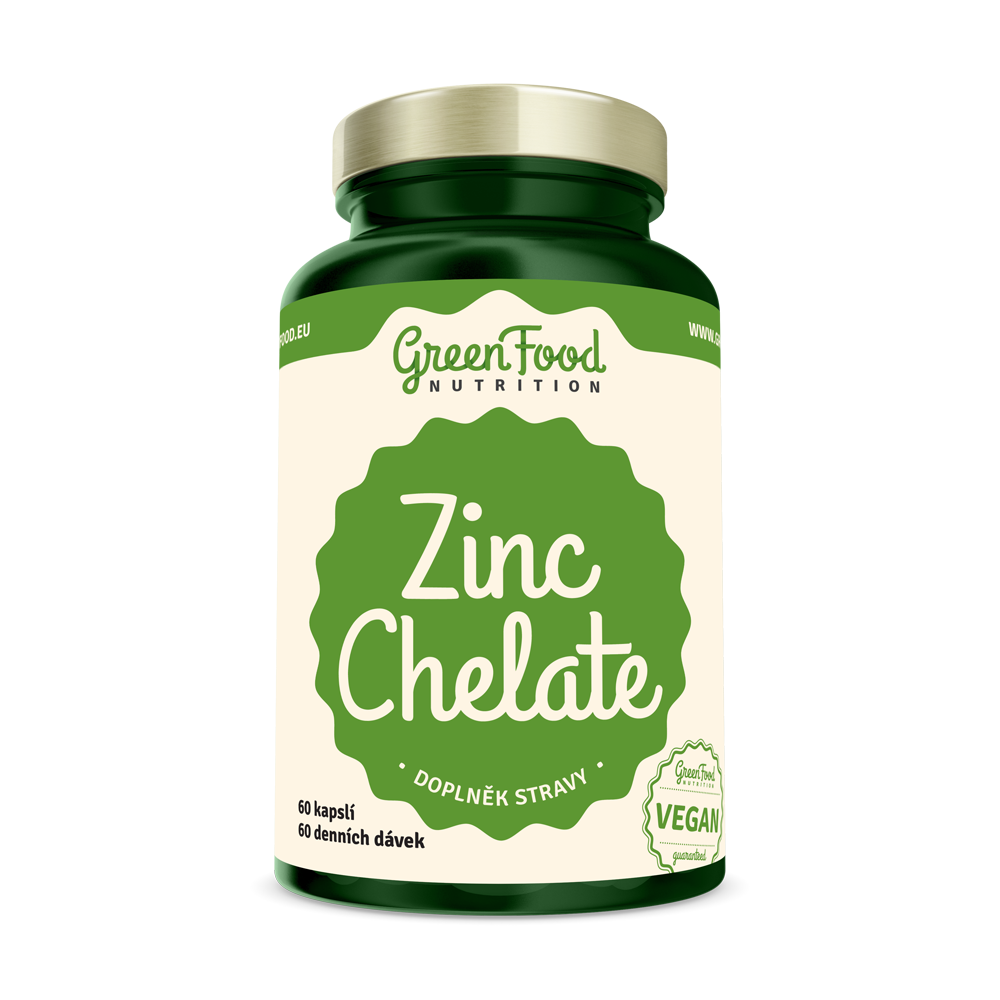 Obrázok GreenFood Nutrition Zinek Chelát 60cps (8594193920426)