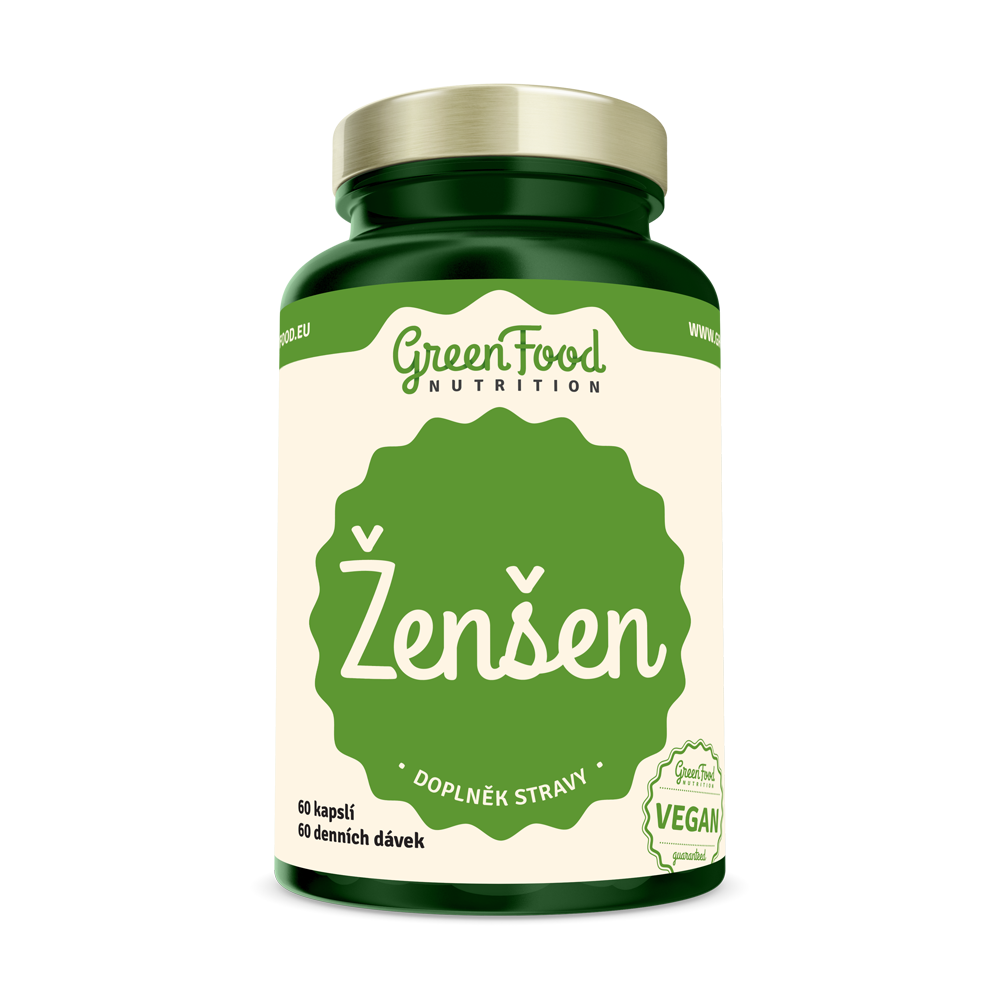 Obrázok GreenFood Nutrition Ženšen 60 kapsúl (8594193921799)