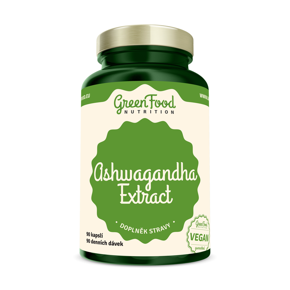 Obrázok GreenFood Nutrition Ashwagandha Extract 90 cps (8594193924080)