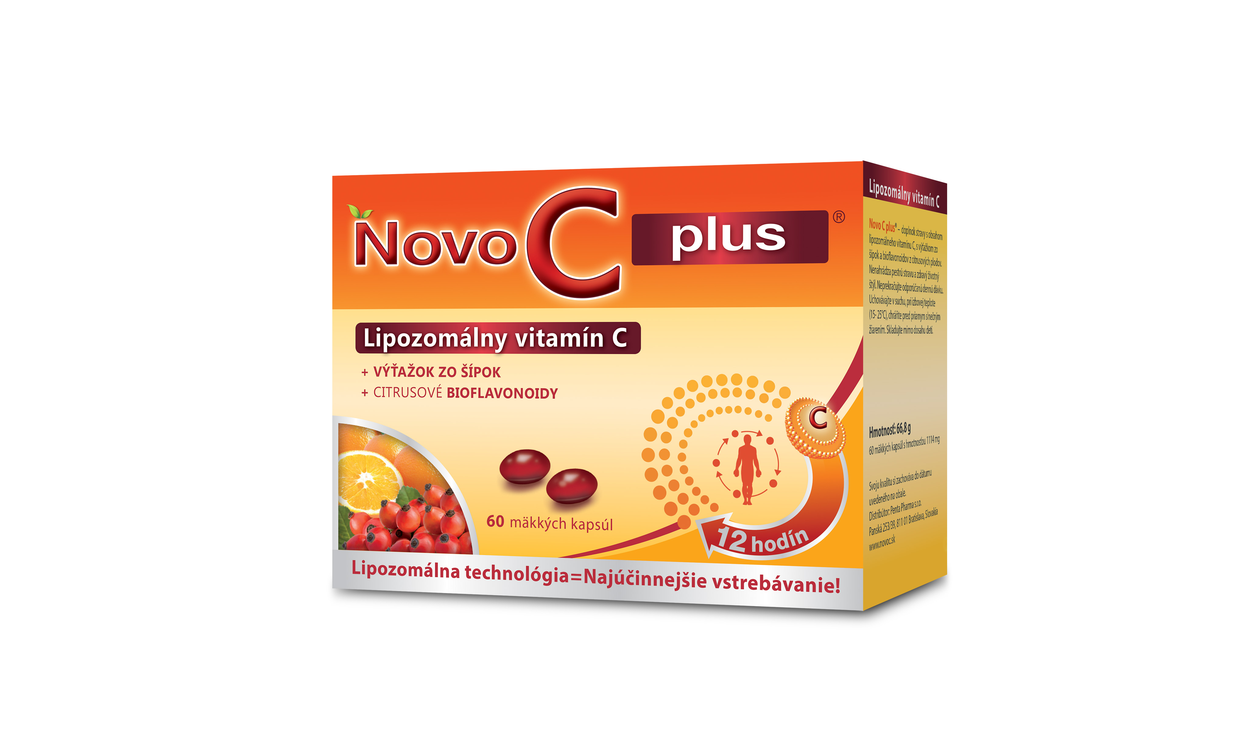 Obrázok NOVO C PLUS Lipozomálny vitamín C, 60ks