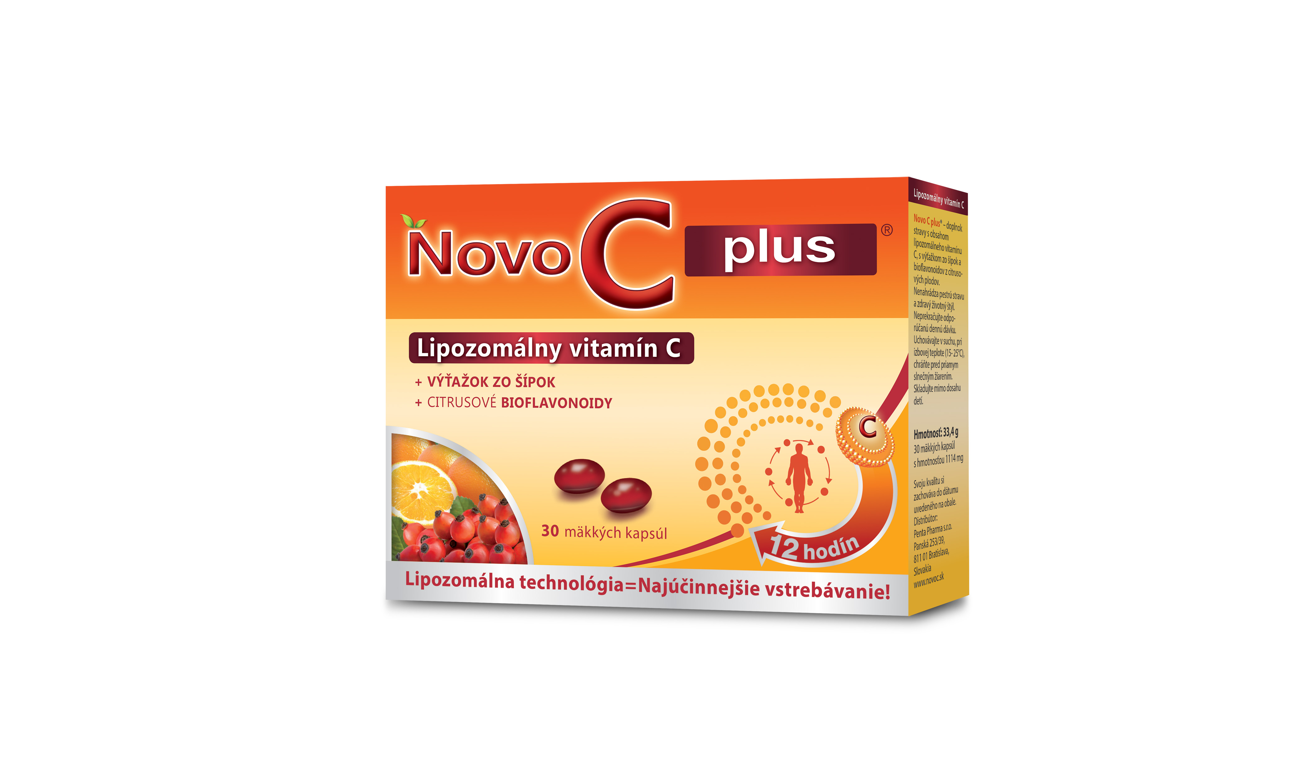 Obrázok NOVO C PLUS Lipozomálny vitamín C, 30ks