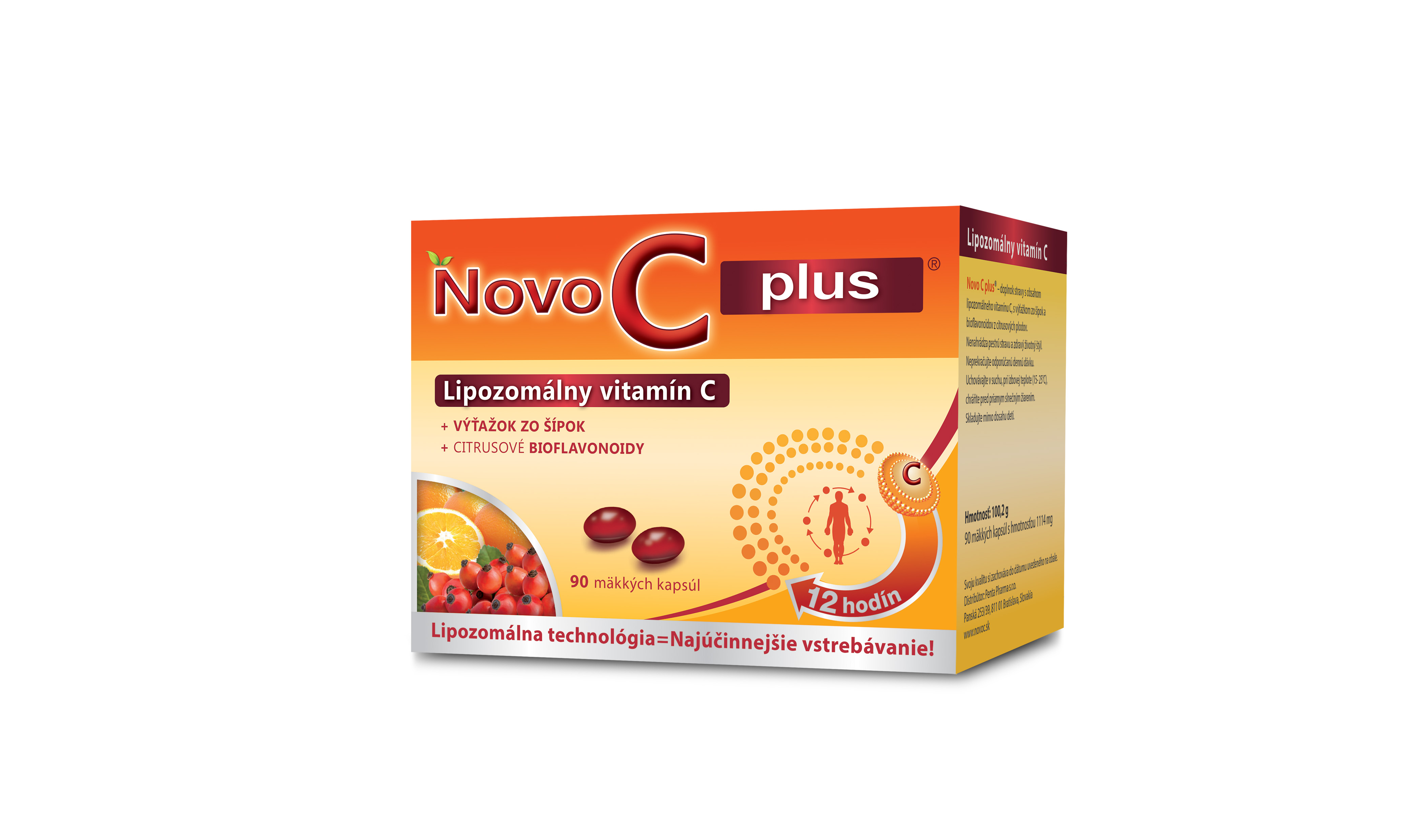 Obrázok NOVO C PLUS Lipozomálny vitamín C, 90ks