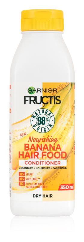 Obrázok GARNIER Fructis Hair Food Nourishing Banana Conditioner 350 ml (3600542290272)