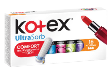 Obrázok Kotex Ultra Sorb Normal tampóny 16 ks