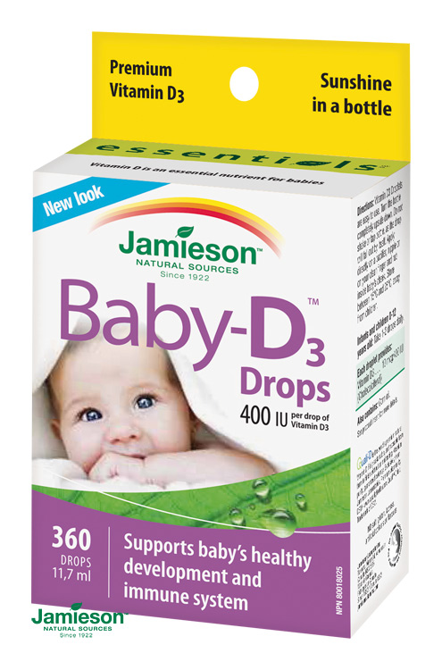 Obrázok Jamieson Vitamín D3 400IU Baby-D kvapky 11,7ml