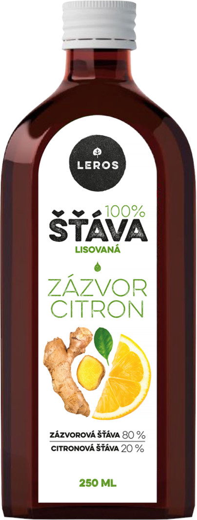 Obrázok LEROS 100% ŠŤAVA ZÁZVOR CITRÓN