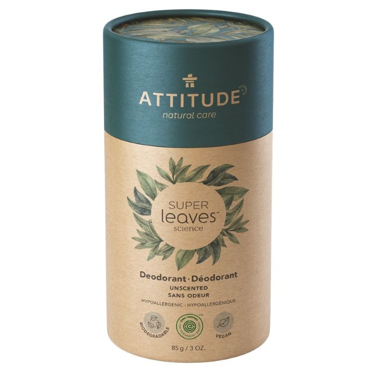 Obrázok ATTITUDE Super Leaves Deodorant Unscented 85 g (626232119909)