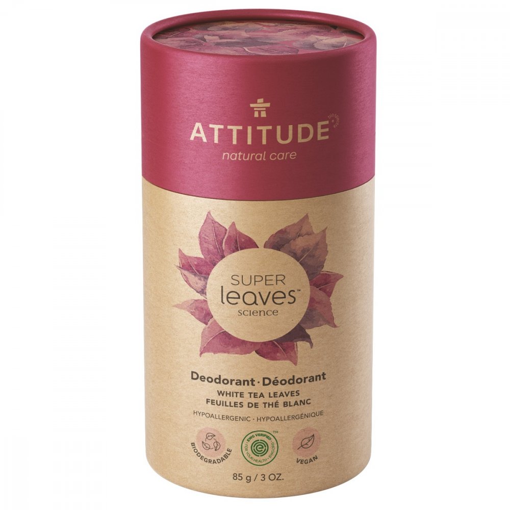 Obrázok ATTITUDE Super Leaves Deodorant White Tea Leaves 85 g (626232119978)