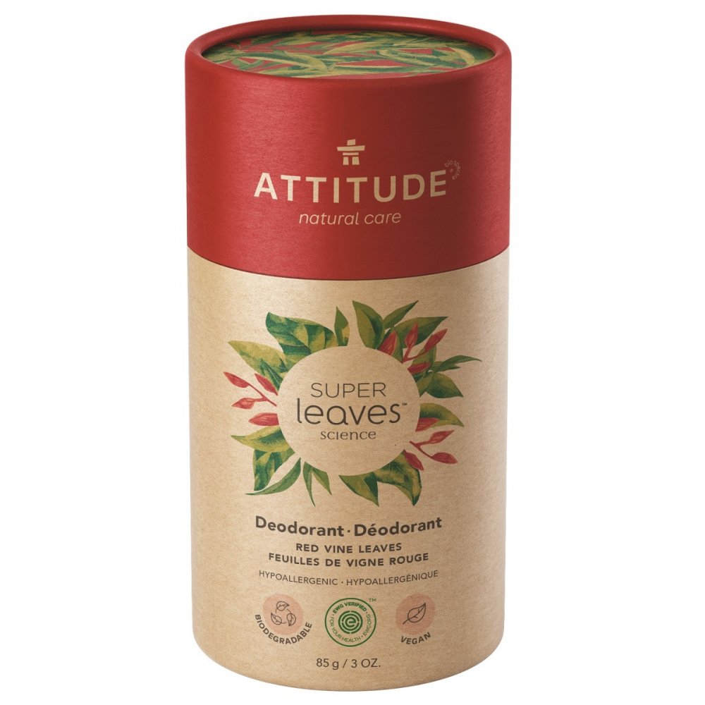 Obrázok ATTITUDE Super Leaves Deodorant Red Wine Leaves 85 g (626232119947)