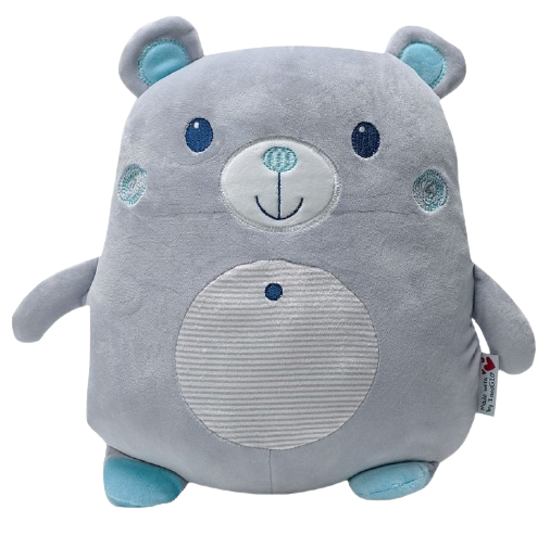 Obrázok Plyšový vankúšik malý BEAR Grey/Blue