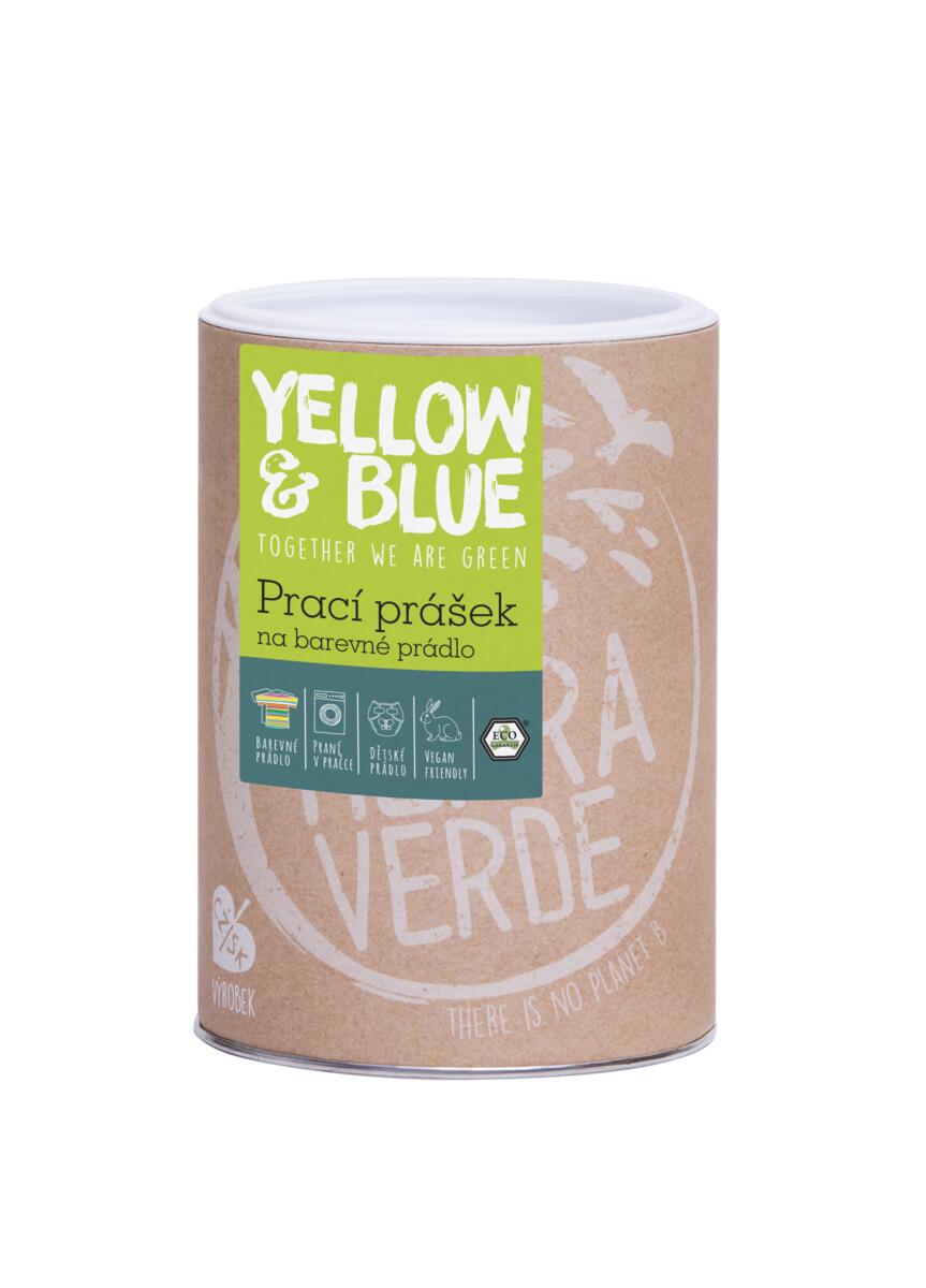 Obrázok Yellow & Blue Prací prášok na farebnú bielizeň dóza 850g