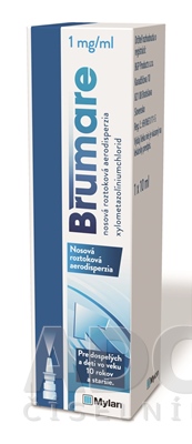 Obrázok Brumare 1 mg/ml nosová roztoková aerodisperzia aer nao 10 mg (fľ.HDPE) 1x10 ml