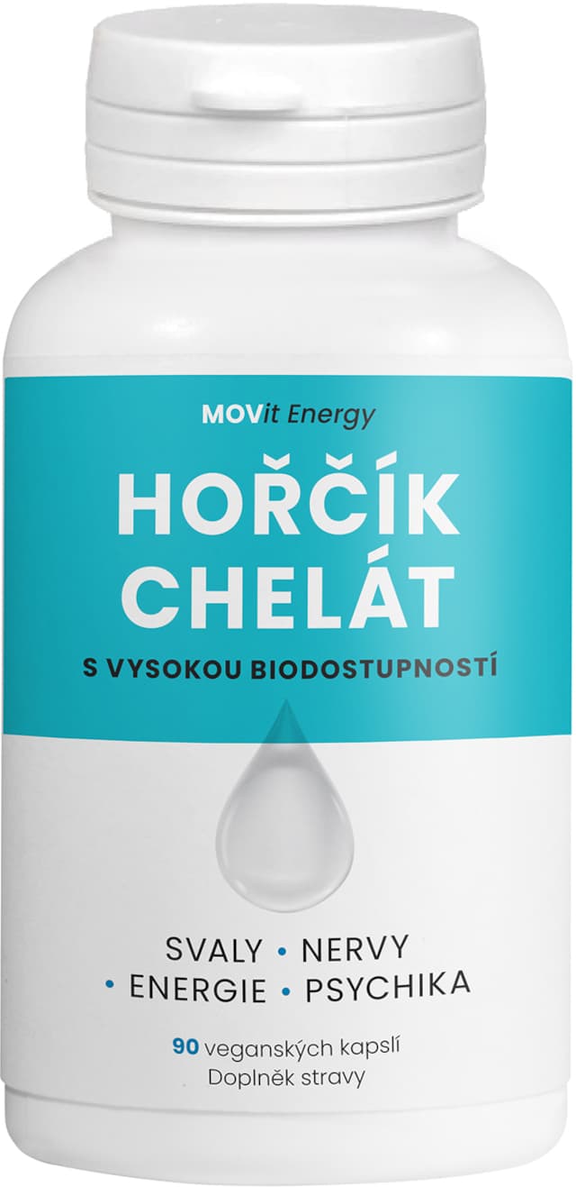 Obrázok MOVit Horčík B6 Chelát 100mg, 90 kapsúl