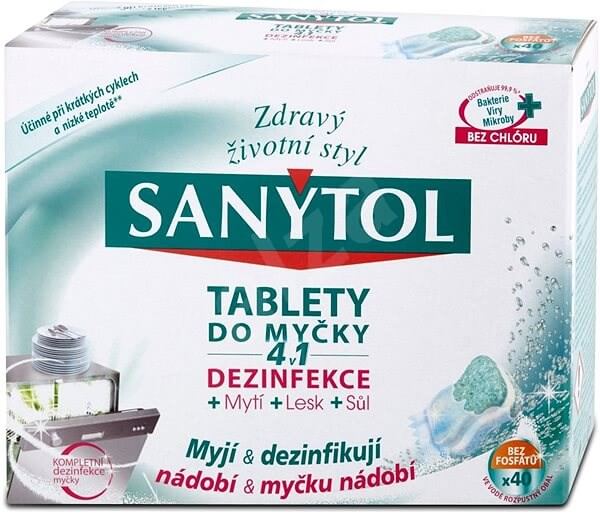 Obrázok Sanytol 4 v 1 tablety do myčky nádobí 40 ks