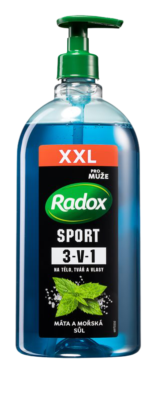 Obrázok Radox Men Sport sprchový gél pre mužov na tvár, telo a vlasy 750 ml