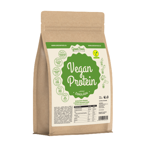 Obrázok GreenFood Nutrition Vegan proteín príchuť čokoláda 500 g (8594193922345)