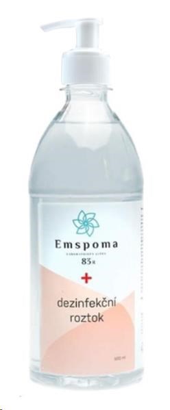 Obrázok Emspoma dezinfekční roztok 500ml - čirý s pumpičkou DR500