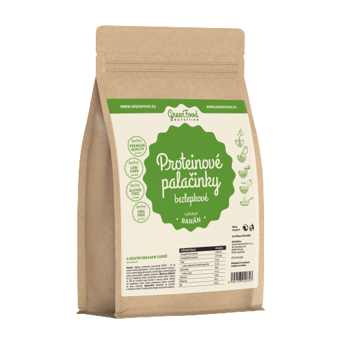 Obrázok GreenFood Proteínové palacinky bezlepkové 500g Banán