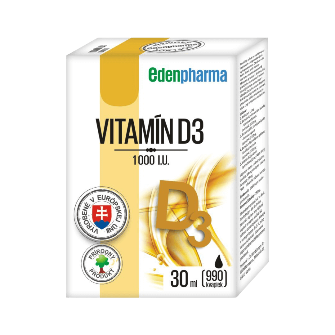 Obrázok EDENPharma VITAMÍN D3 1000 I.U.