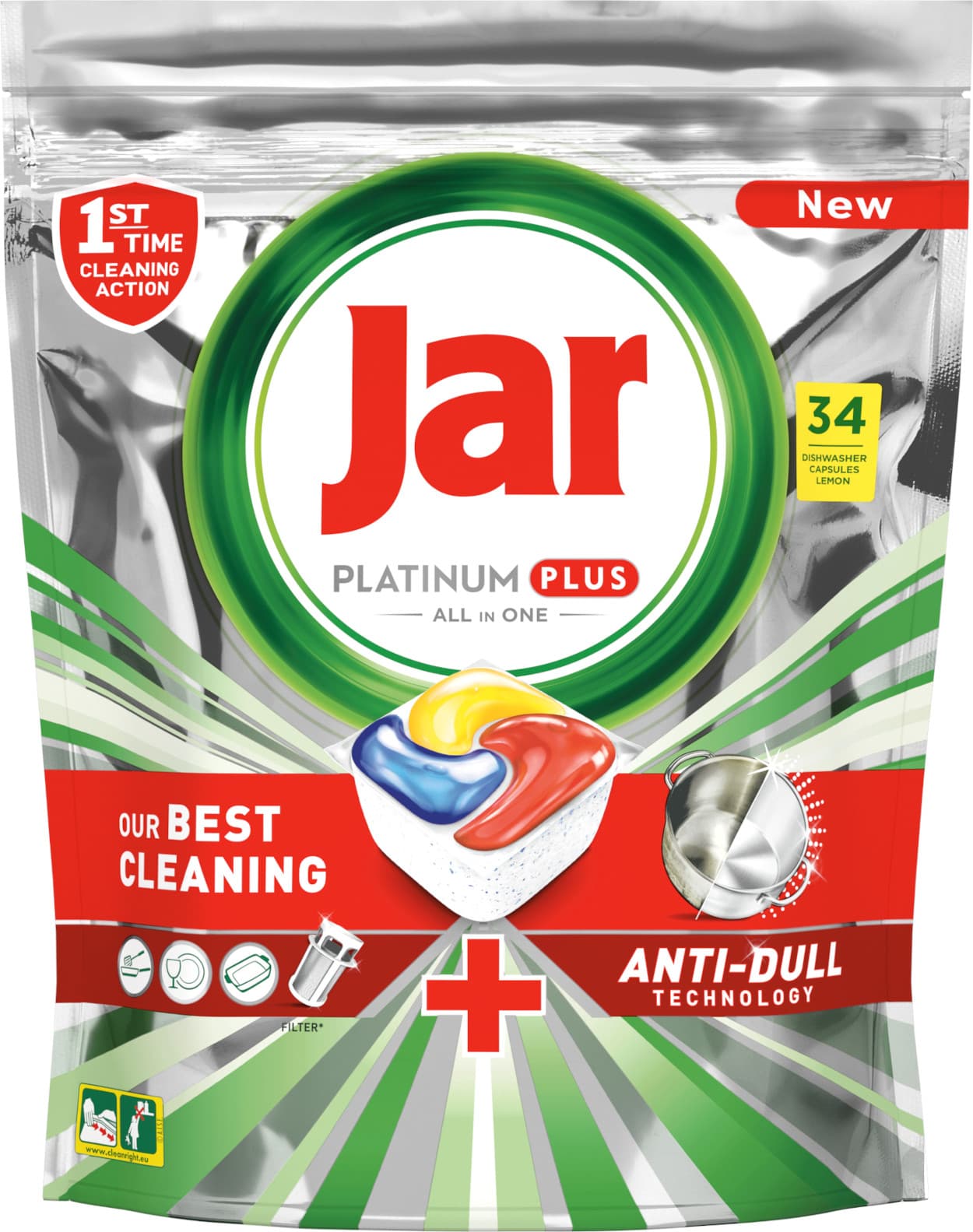 Obrázok JAR Platinum Plus Quickwash 34 ks (8001841930893)