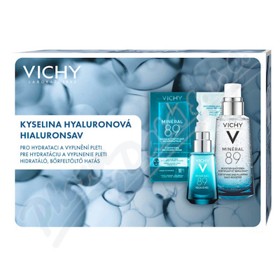 Obrázok Vichy Kyselina hyaluronová Hyaluron Booster 50 ml + Hyaluron Booster Eyes 15 ml + Hyaluron Booster pleť. maska 29 g darčeková sada