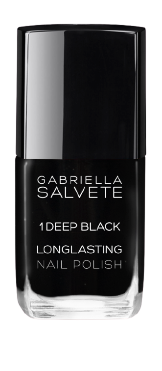 Obrázok Gabriella Salvete Longlasting Enamel 11 ml dlhotrvajúci lak na nechty s vysokým leskom pre ženy 01 Deep Black