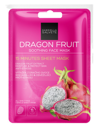 Obrázok Gabriella Salvete 15 Minutes Sheet Mask Dragon Fruit 1 ks hydratačná pleťová maska. pre ženy