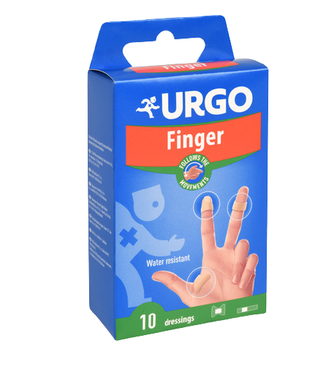 Obrázok URGO Finger náplasť na prsty, 2 veľkosti, 1x10 ks