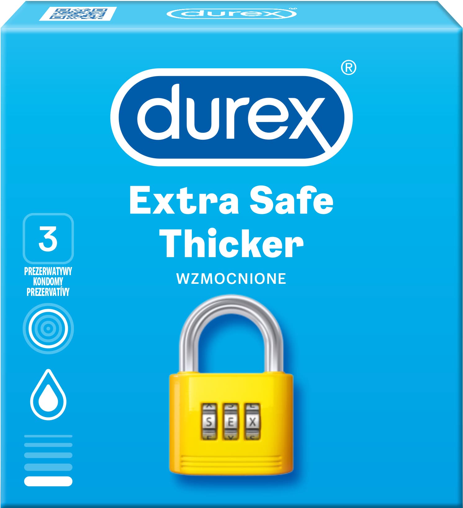 Obrázok DUREX Extra Safe Kondómy 3ks