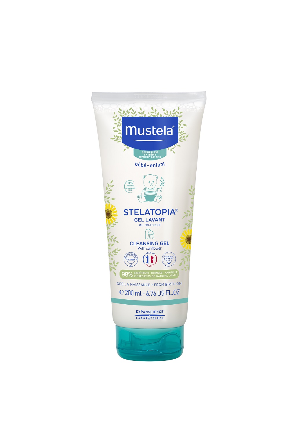 Obrázok Mustela Bébé Stelatopia® Cleansing Gel 200 ml pre deti