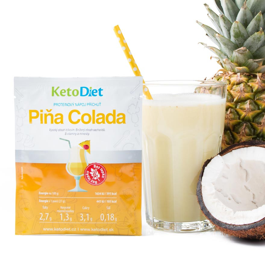 Obrázok KetoDiet proteínový nápoj – piňa colada (7 porcií) (8594181011532)