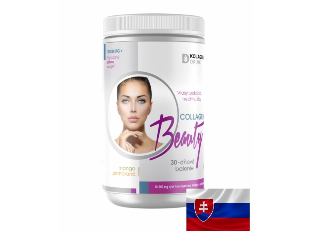 Obrázok KolagenDrink Collagen Beauty trojzložkový hydrolyzovaný rybí kolagén typu 1, 2 & 3, 330 g