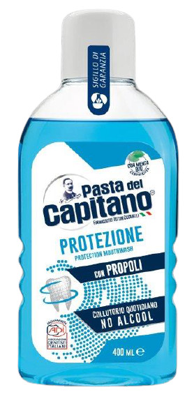 Obrázok Pasta del Capitano ústna voda s propolisom a zeleným čajom 400ml