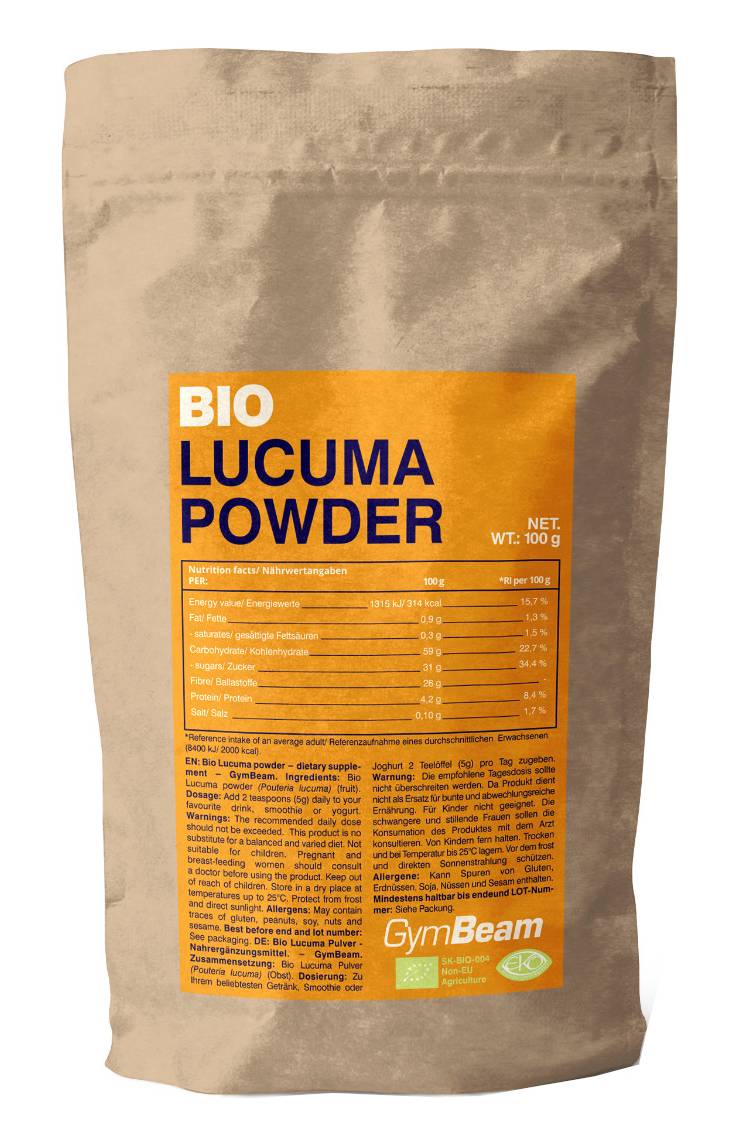 Obrázok GymBeam Bio Lucuma prášok 100 g