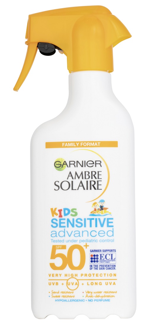 Obrázok GARNIER Ambre Solaire Kids Sensitive Advanced – Ochranný krém proti UVB, UVA a dlhovlnnému UVA SPF (3600542395939)