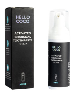 Obrázok Hello Coco Penová zubná pasta s aktívnym uhlím 50ml