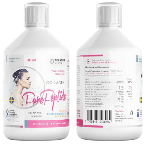 Obrázok KolagenDrink Collagen 10000 hovädzí hydrolyzovaný kolagén 1×500 ml, 20 dávok v balení