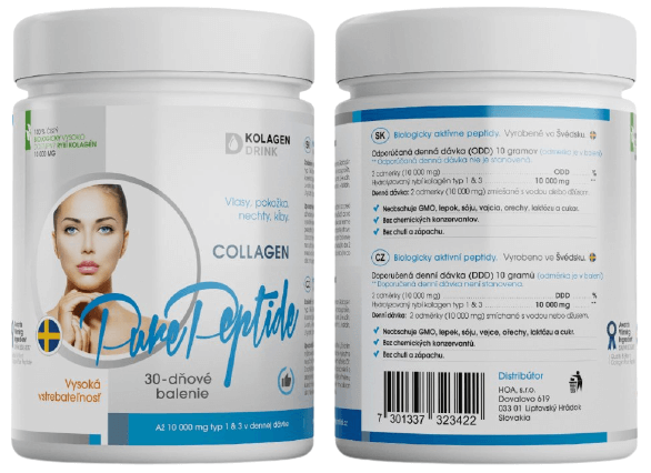 Obrázok KolagenDrink Collagen 10000 rybí hydrolyzovaný kolagén 1×300 g, 30 dávok v balení