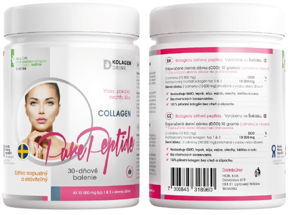 Obrázok KolagenDrink Collagen 10000 hovädzí hydrolyzovaný kolagén 1×300 g, 30 dávok v balení