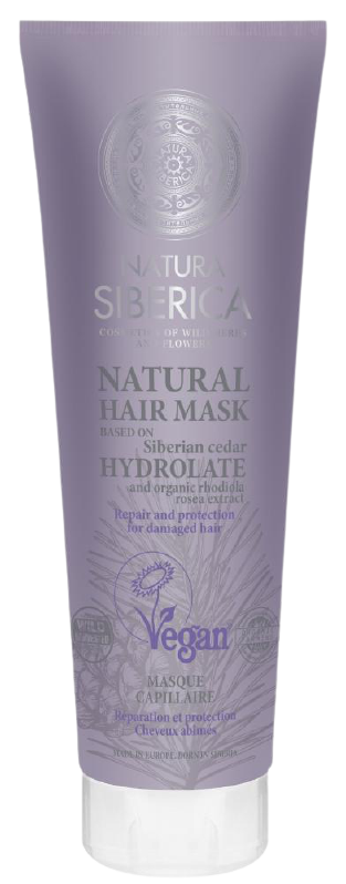 Obrázok Natura Siberica Rhodiola Rosea revitalizačná maska na vlasy pre farbené vlasy 200 ml