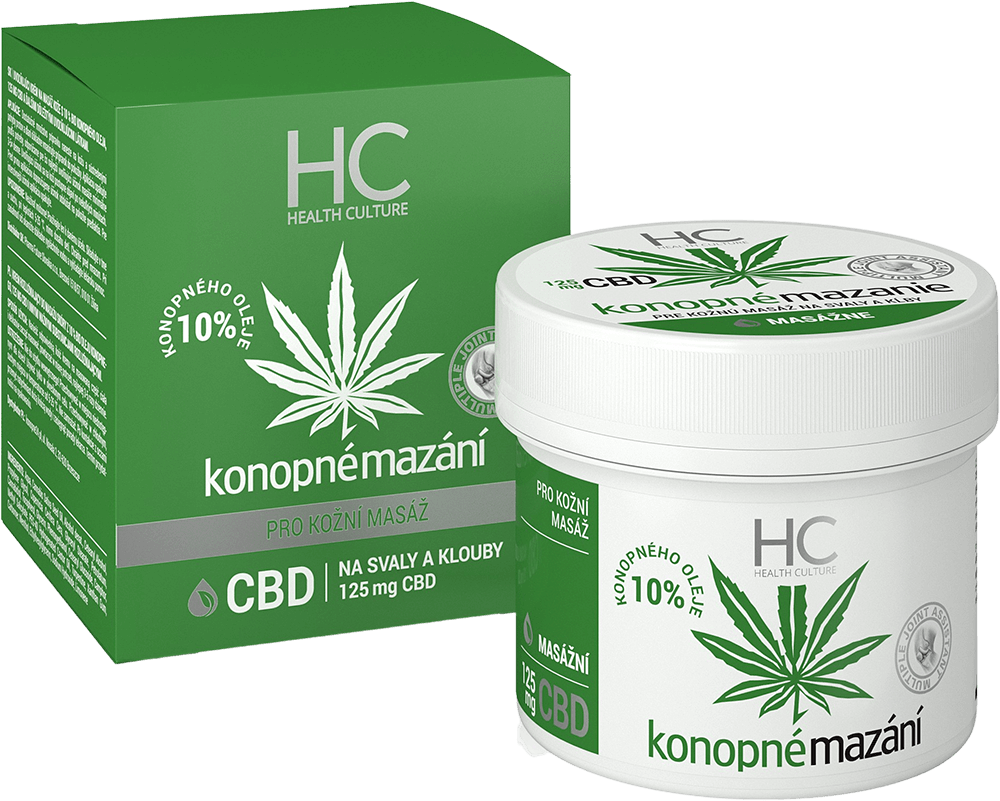 Obrázok Health Culture Konopné mazanie 10% s CBD krém 1x125 ml