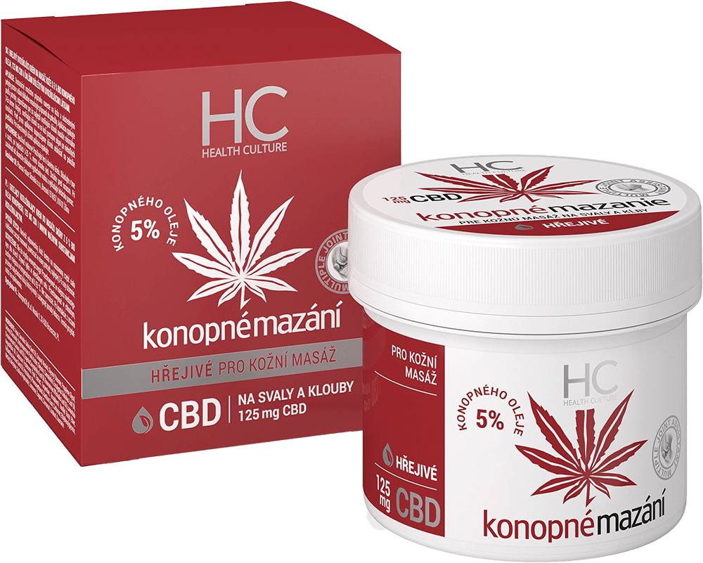 Obrázok Health Culture Konopné mazanie hrejivé s CBD krém 1x125 ml