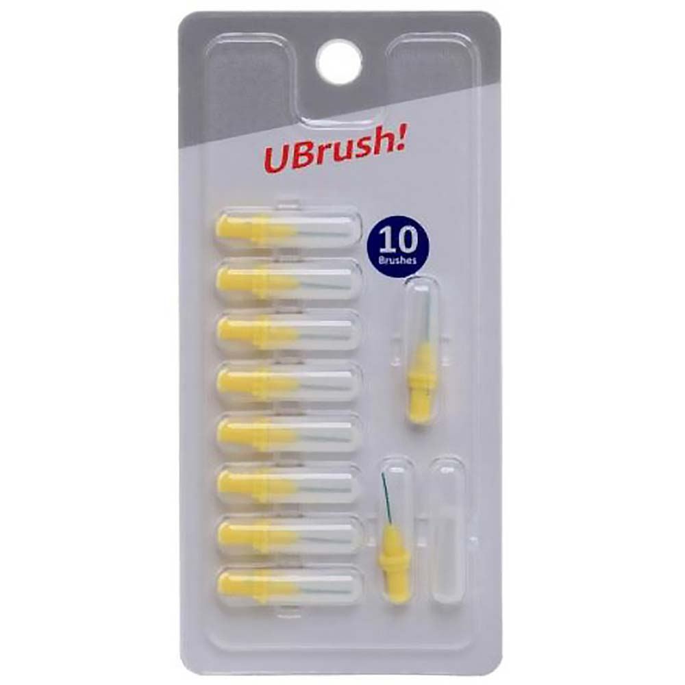 Obrázok UBrush! - medzizubná kefka - 0,6 mm žltá 1×10 kusov