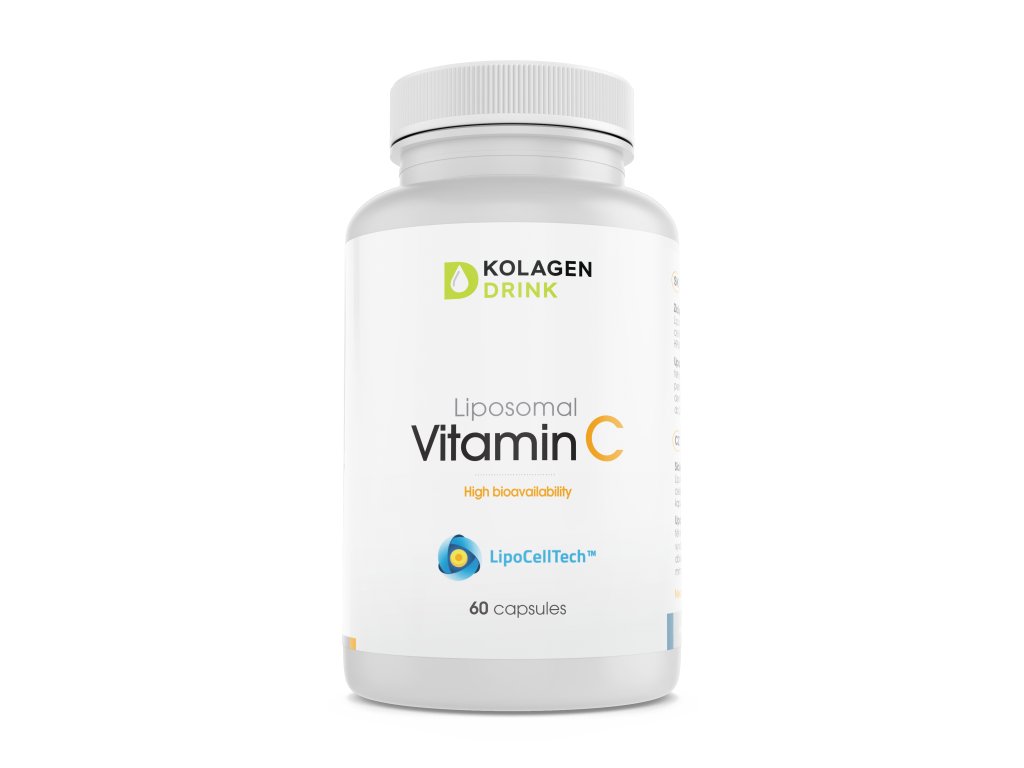 Obrázok KolagenDrink Lipozomálny vitamín C LipoCellTech™ 1×60 cps, 60 dávok v balení