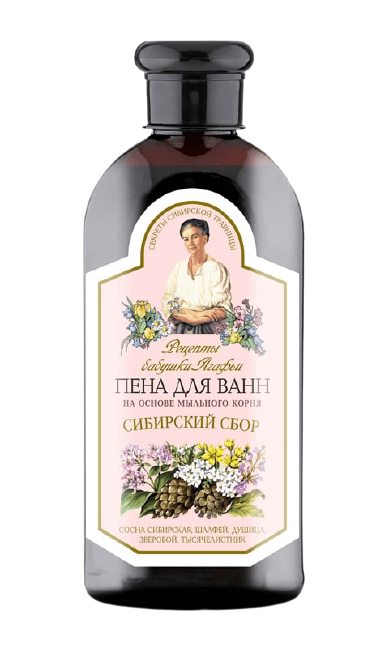 Obrázok Babička Agafa - pena do kúpeľa, mydlica a borovica- 500 ml