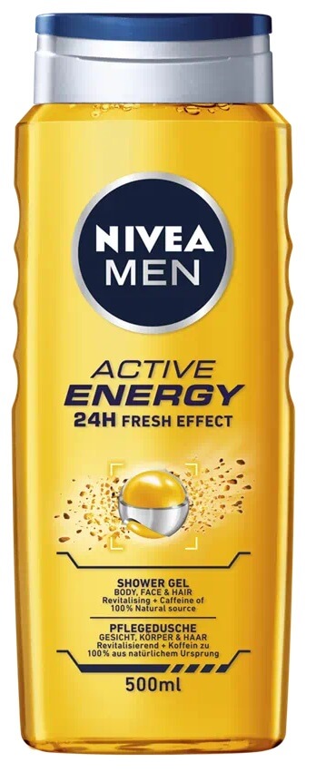 Obrázok NIVEA MEN Active Energy Shower 500 ml (9005800341644)