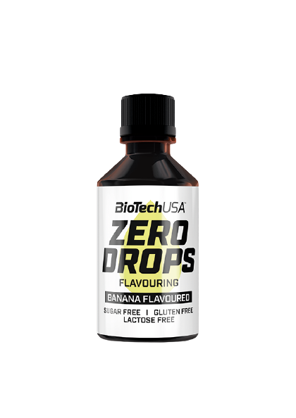 Obrázok BiotechUSA Ochucovacie kvapky Zero Drops, banán 50ml